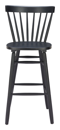 Tyce Black Barstool (Set of 2) - Ornate Home