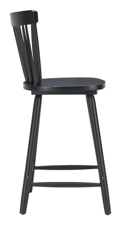 Tyce Black Counter Stool (Set of 2) - Ornate Home