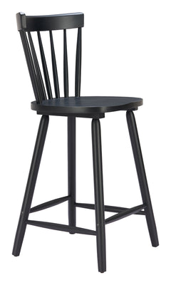 Tyce Black Counter Stool (Set of 2) - Ornate Home
