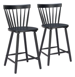 Tyce Black Counter Stool (Set of 2) - Ornate Home