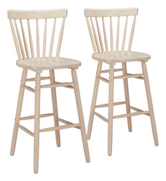 Tyce Natural Barstool (Set of 2) - Ornate Home