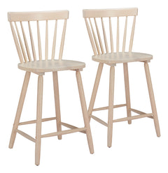 Tyce Natural Counter Stool (Set of 2) - Ornate Home