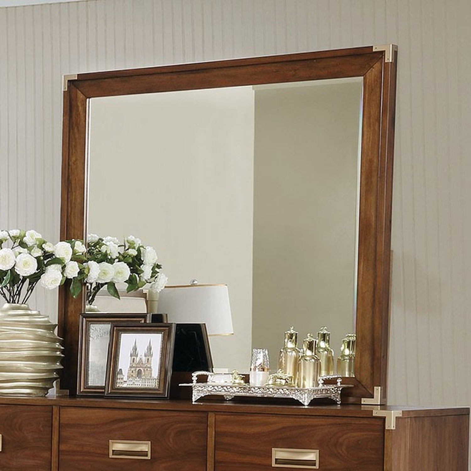 Tychus Dark Oak Mirror - Ornate Home