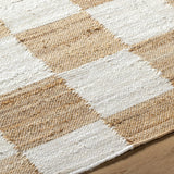 Tyhir Checkered Jute Rug - Ornate Home
