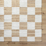 Tyhir Checkered Jute Rug - Ornate Home