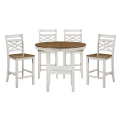 Tyler Beige 5-Piece Pack Counter Height Set - Ornate Home