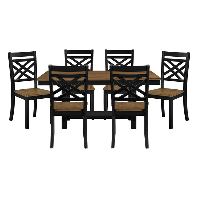 Tyler Charcoal 7pc Dining Set - Ornate Home
