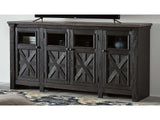 Tyler Creek Black/Gray 74" TV Stand (Online Special Price) - Ornate Home