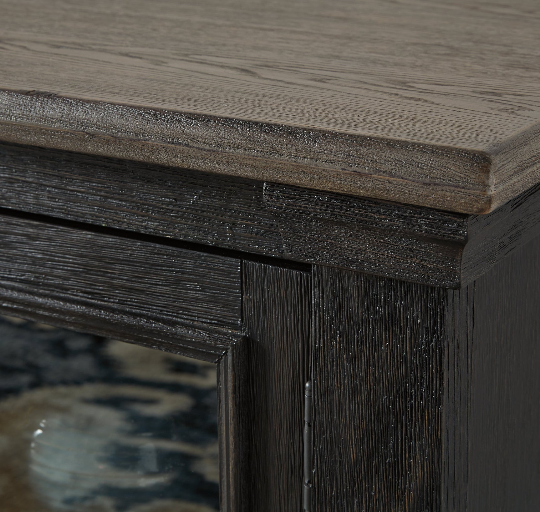 Tyler Creek Black/Gray 74" TV Stand (Online Special Price) - Ornate Home