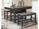 Tyler Creek Black/Gray Counter Height Dining Table - Ornate Home