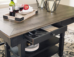 Tyler Creek Black/Gray Counter Height Dining Table - Ornate Home