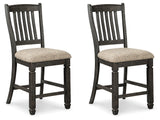 Tyler Creek Black/Gray Counter Height Dining Table and 2 Barstools (Online Special Price) - Ornate Home