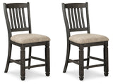 Tyler Creek Black/Gray Counter Height Dining Table and 2 Barstools - Ornate Home
