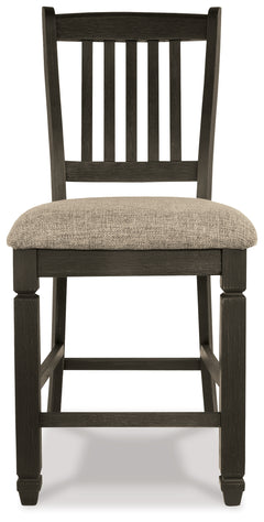 Tyler Creek Black/Gray Counter Height Dining Table and 2 Barstools - Ornate Home