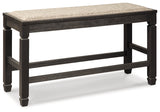 Tyler Creek Black/Gray Counter Height Dining Table and 4 Barstools and Bench (Online Special Price) - Ornate Home