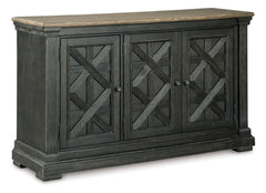 Tyler Creek Black/Gray Dining Table with 6 Chairs with Server - Ornate Home