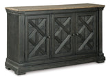 Tyler Creek Black/Gray Dining Table with 6 Chairs with Server (Online Special Price) - Ornate Home