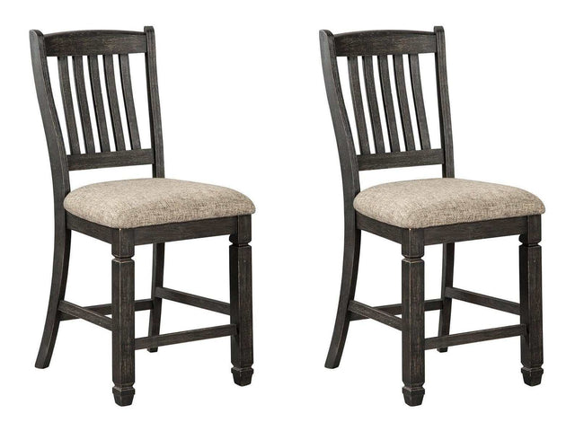 Tyler Creek Black/Grayish Brown Counter Height Bar Chair (Set of 2) (Online Special Price) - Ornate Home