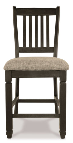 Tyler Creek Black/Grayish Brown Counter Height Bar Chair (Set of 2) - Ornate Home