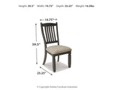 Tyler Creek Black/Grayish Brown Dining Table and 4 Chairs - Ornate Home