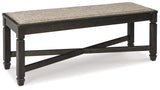 Tyler Creek Black/Grayish Brown Dining Table and 4 Chairs with Bench (Online Special Price) - Ornate Home