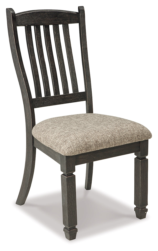 Tyler Creek Black/Grayish Brown Dining Table and 6 Chairs - Ornate Home