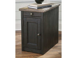 Tyler Creek Chairside End Table with USB Ports & Outlets (Online Special Price) - Ornate Home