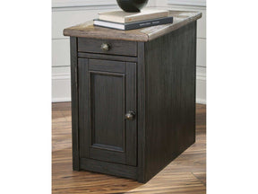 Tyler Creek Chairside End Table with USB Ports & Outlets (Online Special Price) - Ornate Home