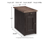 Tyler Creek Chairside End Table with USB Ports & Outlets (Online Special Price) - Ornate Home