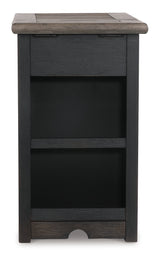 Tyler Creek Chairside End Table with USB Ports & Outlets (Online Special Price) - Ornate Home