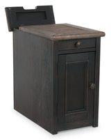 Tyler Creek Chairside End Table with USB Ports & Outlets (Online Special Price) - Ornate Home