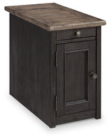 Tyler Creek Chairside End Table with USB Ports & Outlets (Online Special Price) - Ornate Home