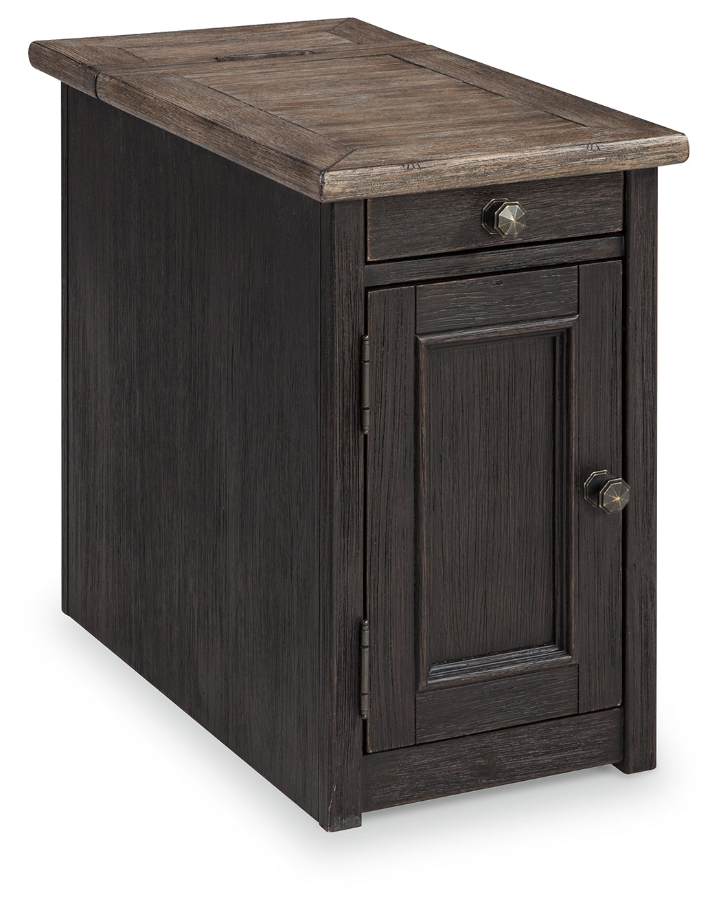 Tyler Creek Chairside End Table with USB Ports & Outlets (Online Special Price) - Ornate Home