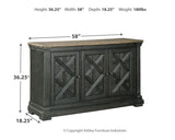Tyler Creek Color: Black/Gray Dining Server - Ornate Home