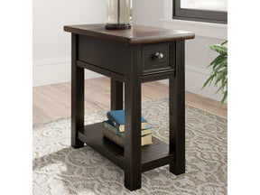 Tyler Creek Grayish Brown/Black Chairside End Table (Online Special Price) - Ornate Home