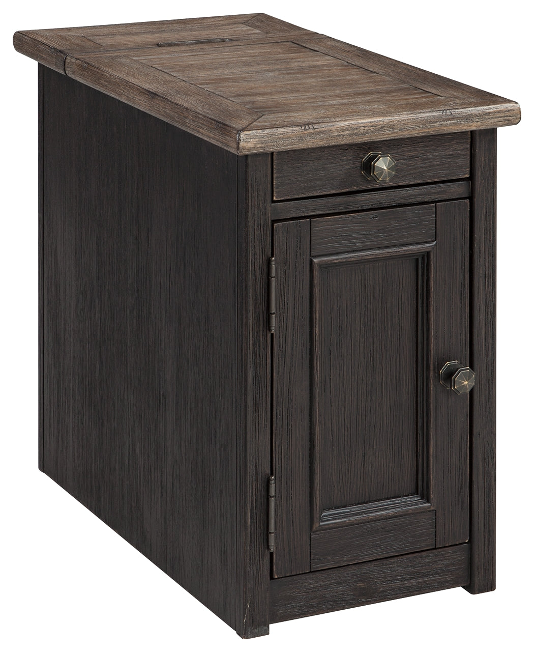 Tyler Creek Grayish Brown/Black Coffee Table and 2 Chairside End Tables (Online Special Price) - Ornate Home