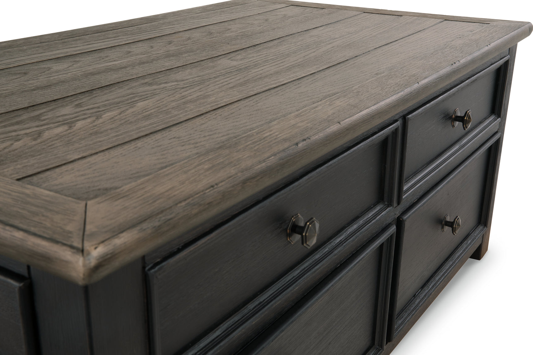 Tyler Creek Grayish Brown/Black Coffee Table and 2 End Tables (Online Special Price) - Ornate Home
