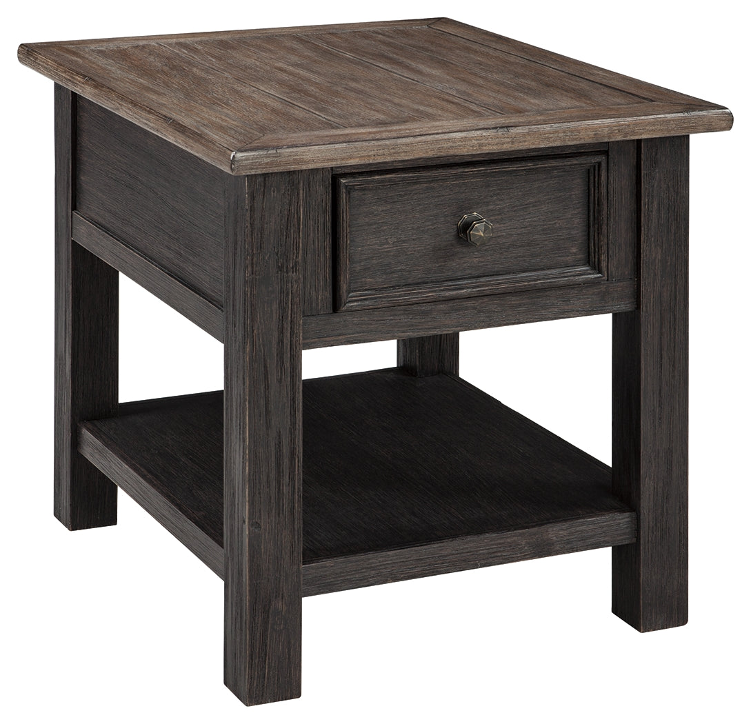 Tyler Creek Grayish Brown/Black Coffee Table and 2 End Tables (Online Special Price) - Ornate Home