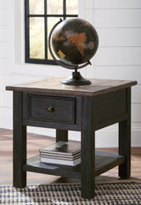 Tyler Creek Grayish Brown/Black Coffee Table and 2 End Tables with Console (Online Special Price) - Ornate Home