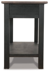 Tyler Creek Grayish Brown/Black Coffee Table and 2 End Tables with Console (Online Special Price) - Ornate Home