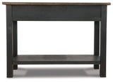 Tyler Creek Grayish Brown/Black Coffee Table and 2 End Tables with Console (Online Special Price) - Ornate Home