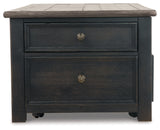 Tyler Creek Grayish Brown/Black Coffee Table and 2 End Tables with Console (Online Special Price) - Ornate Home