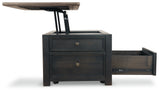 Tyler Creek Grayish Brown/Black Coffee Table and 2 End Tables with Console (Online Special Price) - Ornate Home