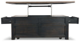 Tyler Creek Grayish Brown/Black Coffee Table and 2 End Tables with Console (Online Special Price) - Ornate Home