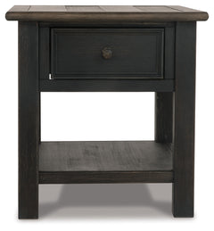 Tyler Creek Grayish Brown/Black Coffee Table and 2 End Tables with Console - Ornate Home