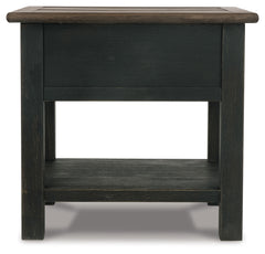Tyler Creek Grayish Brown/Black Coffee Table and 2 End Tables with Console - Ornate Home