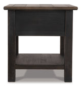 Tyler Creek Grayish Brown/Black End Table (Online Special Price) - Ornate Home