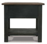 Tyler Creek Grayish Brown/Black End Table (Online Special Price) - Ornate Home