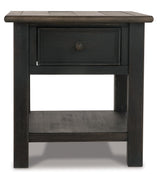 Tyler Creek Grayish Brown/Black End Table (Online Special Price) - Ornate Home