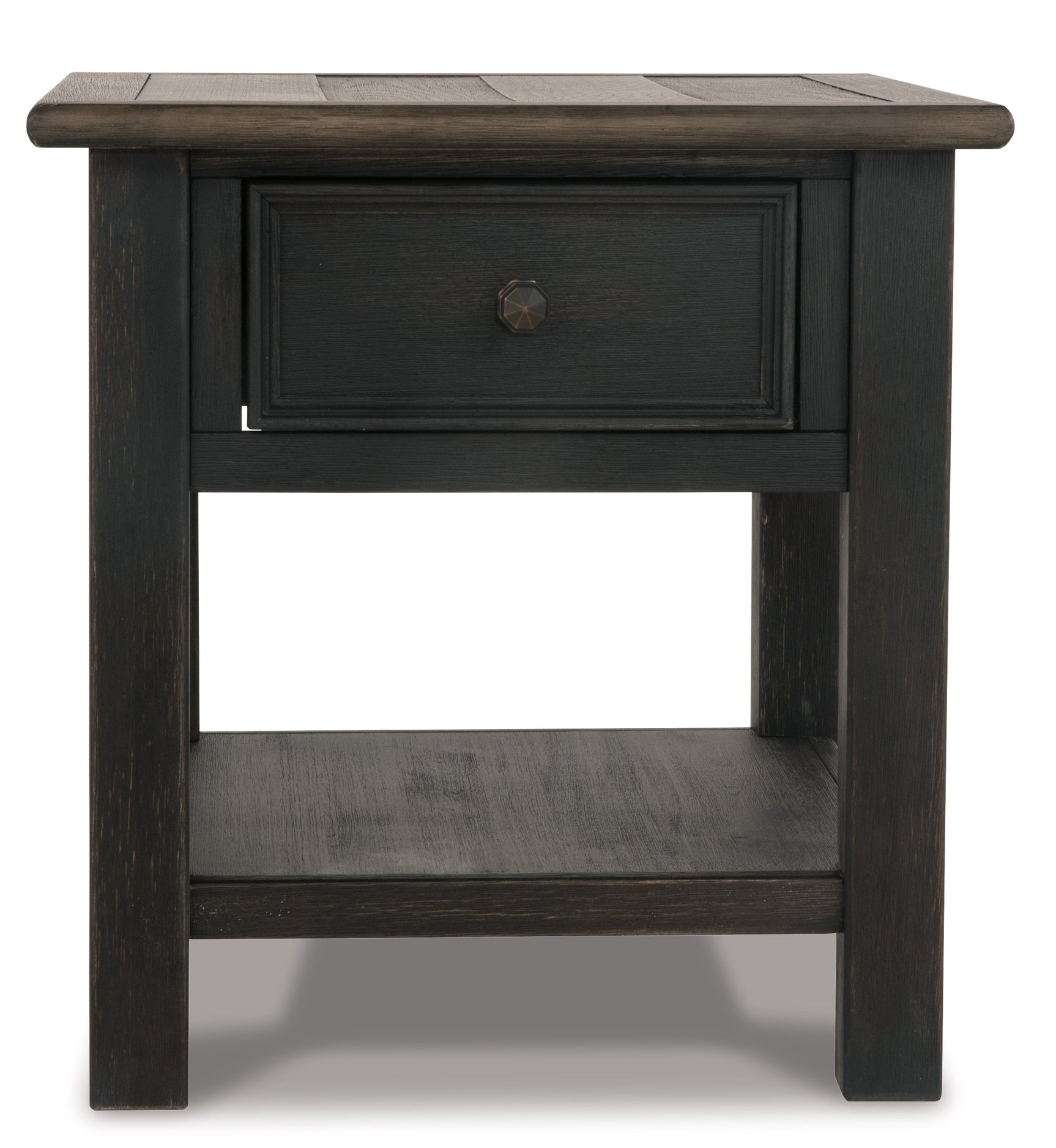 Tyler Creek Grayish Brown/Black End Table (Online Special Price) - Ornate Home